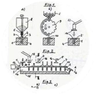 Desenho técnico explicando as etapas de revestimento